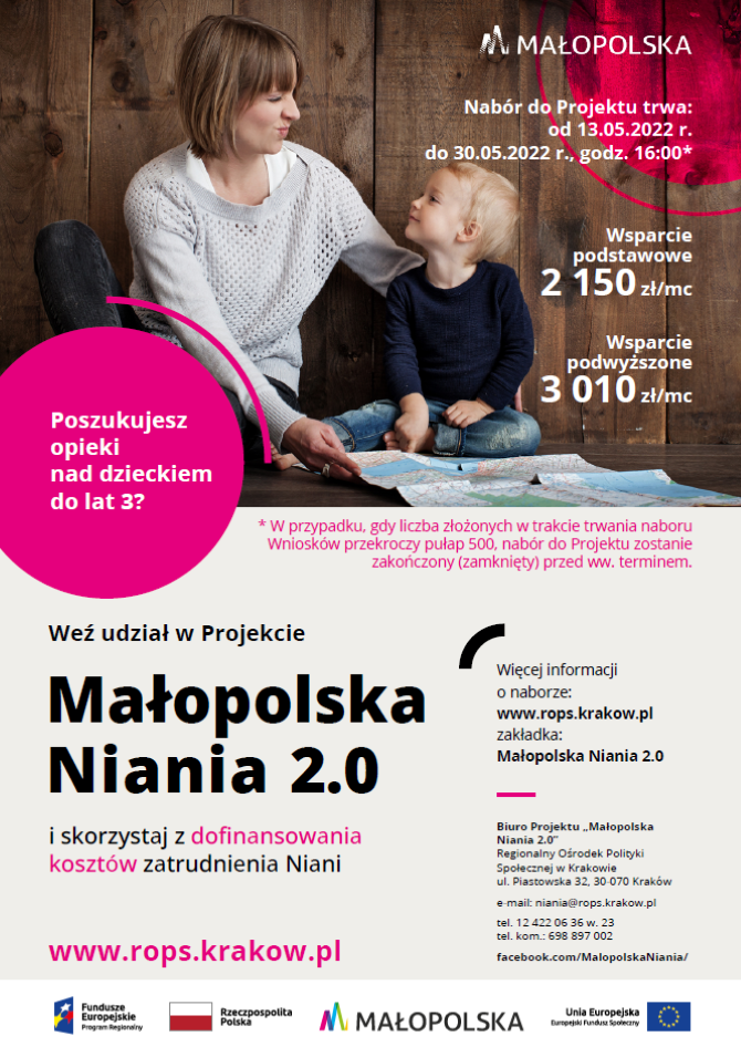 plakat projektu Niania 2.0