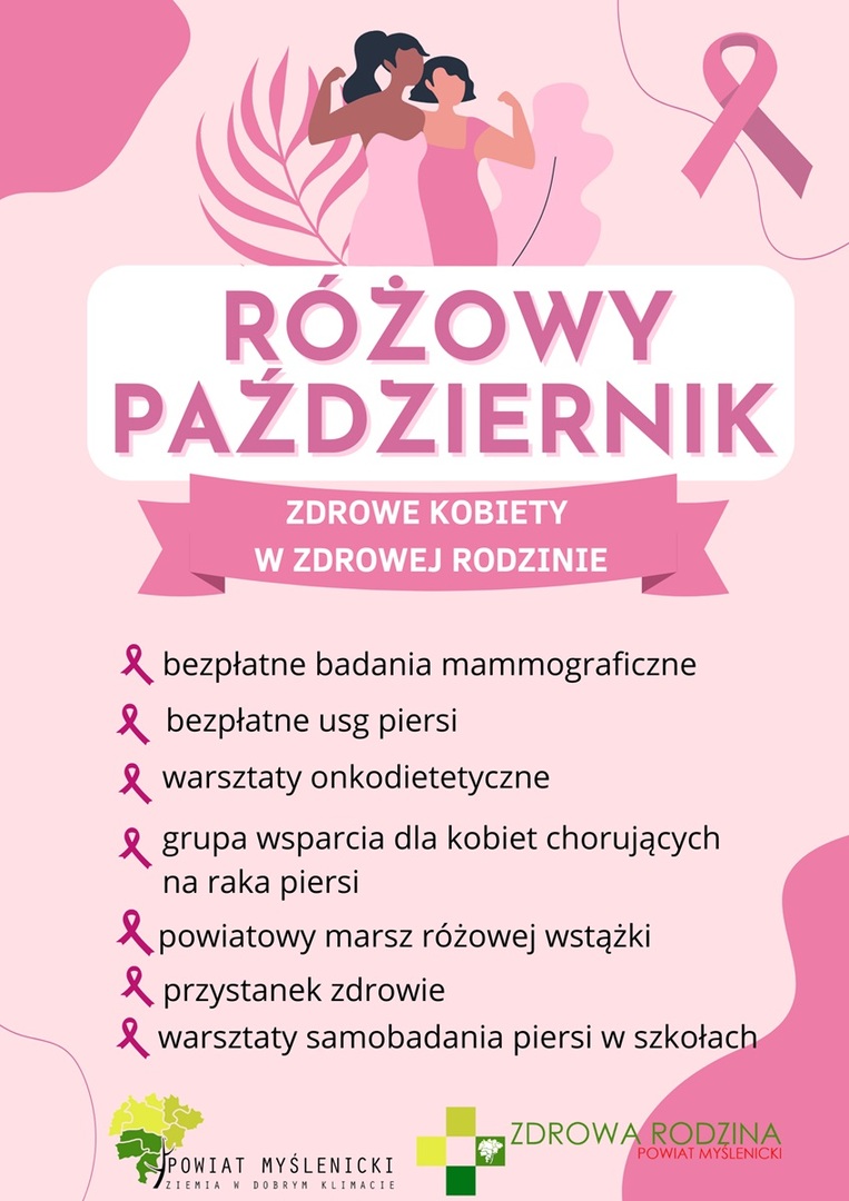 ilstracja różowy październik